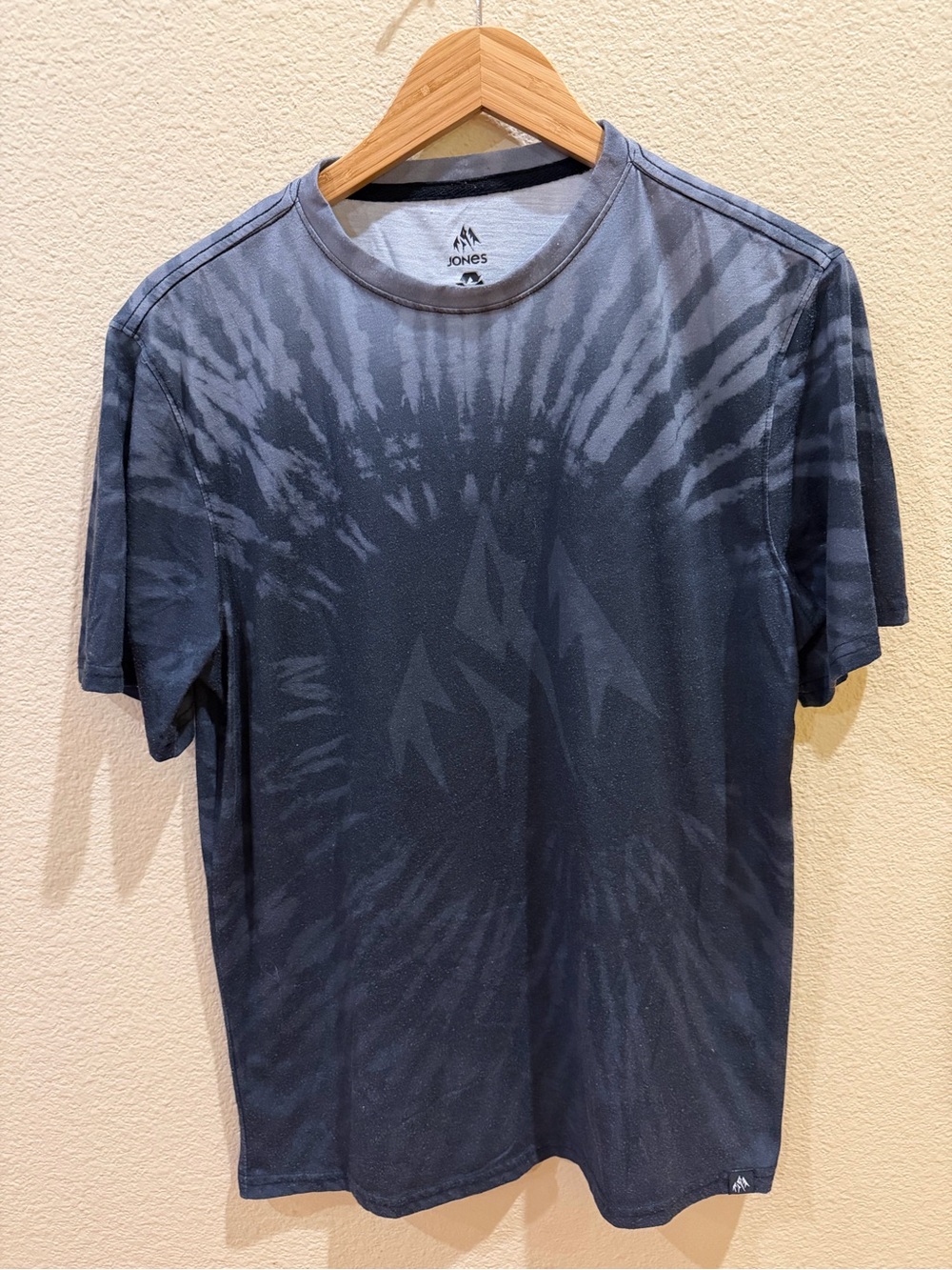 Men’s Short-Sleeve Tie-Dye Crew T-Shirt - Charcoal Gray